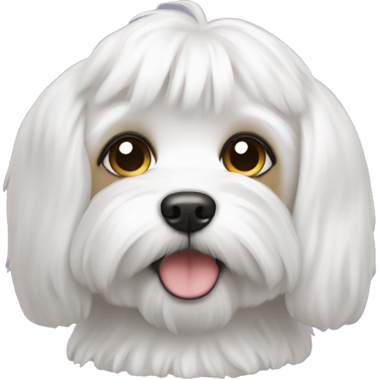 Create an emoji of a Maltese toy emoji