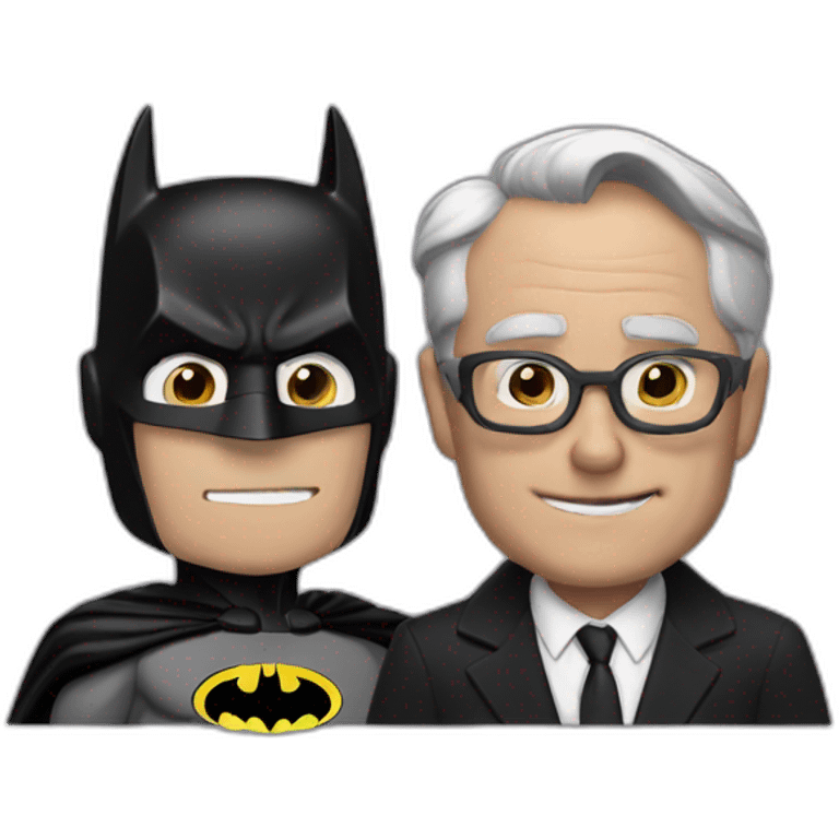 Alfred and Batman emoji