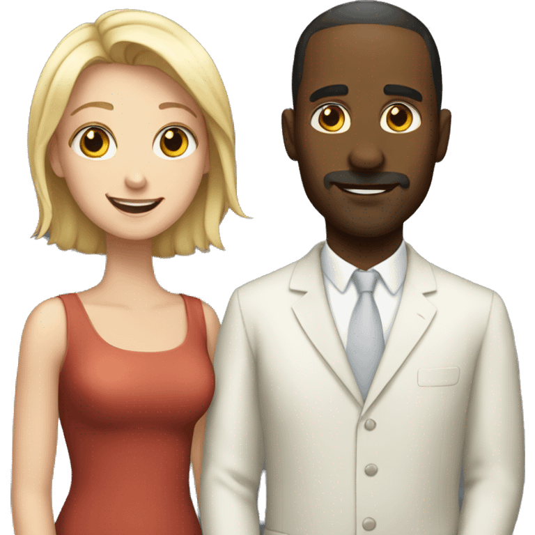 White man loves white woman emoji