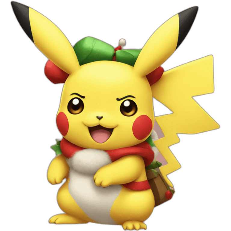 Pikachu natal emoji