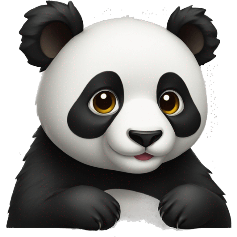 Black panda  emoji