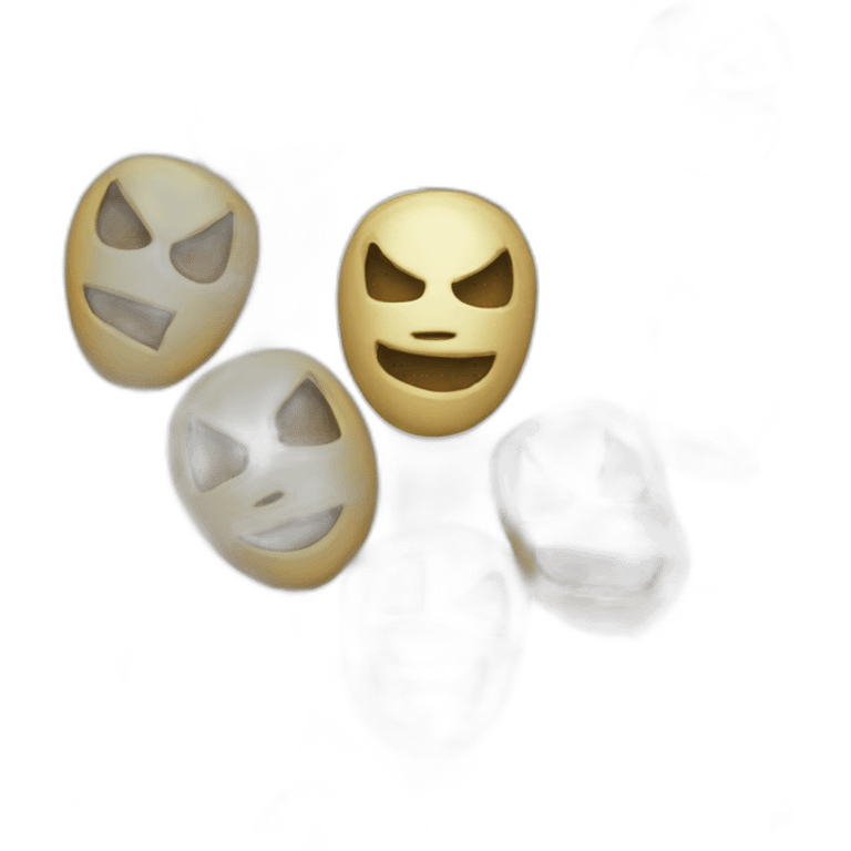 Masque led alloween emoji