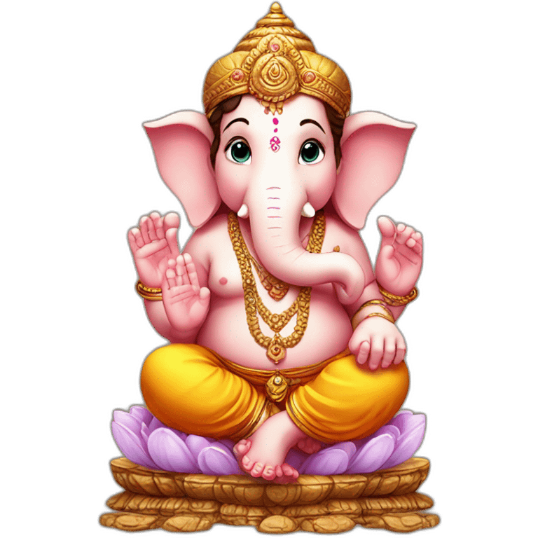 Kids ganpati full body emoji