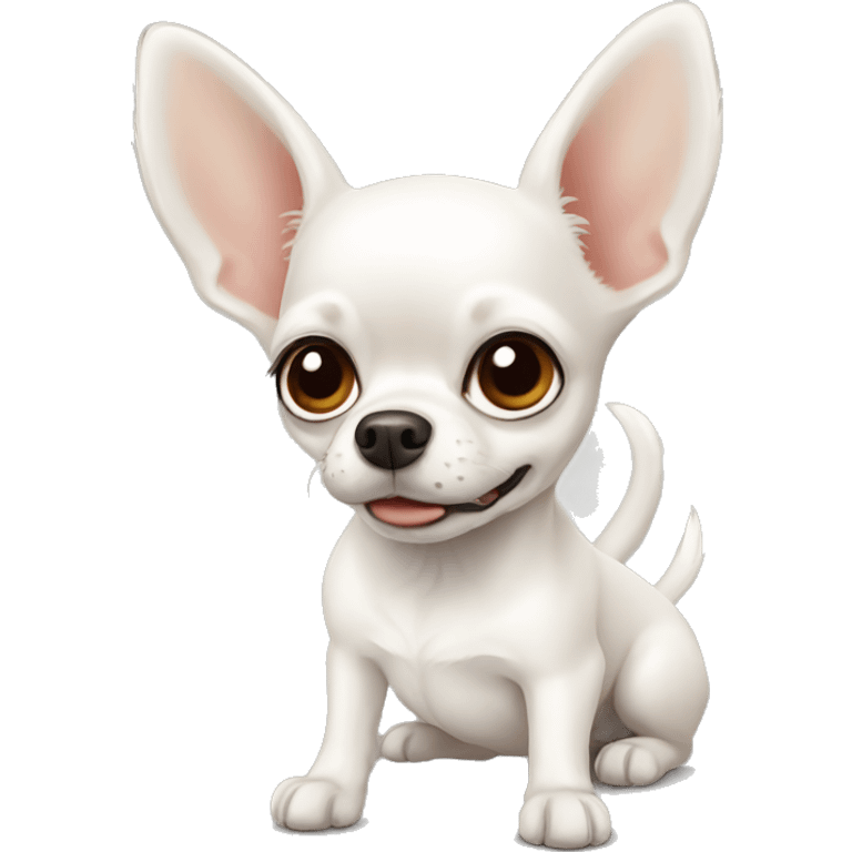 Dog white chihuahua emoji