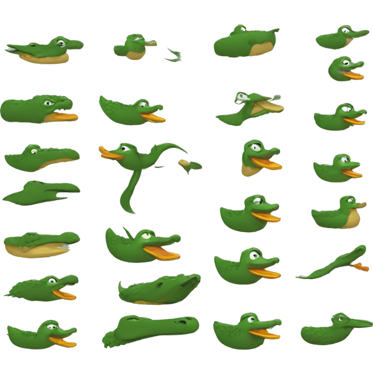 duck crocodile emoji