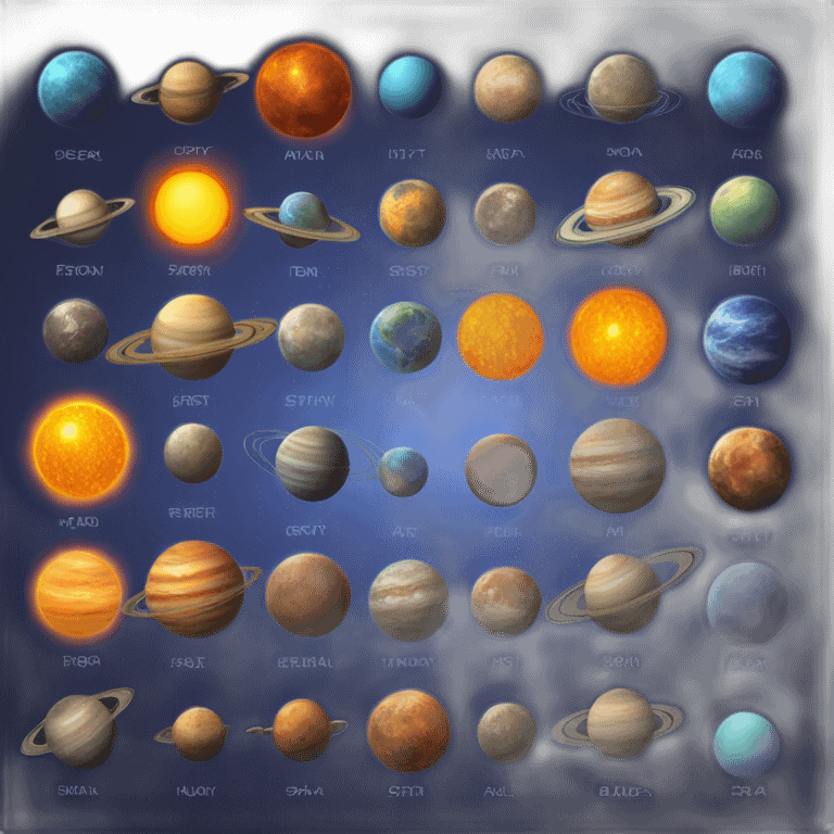 Solar system emoji