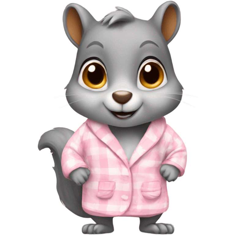 Squirrel with pajamas emoji