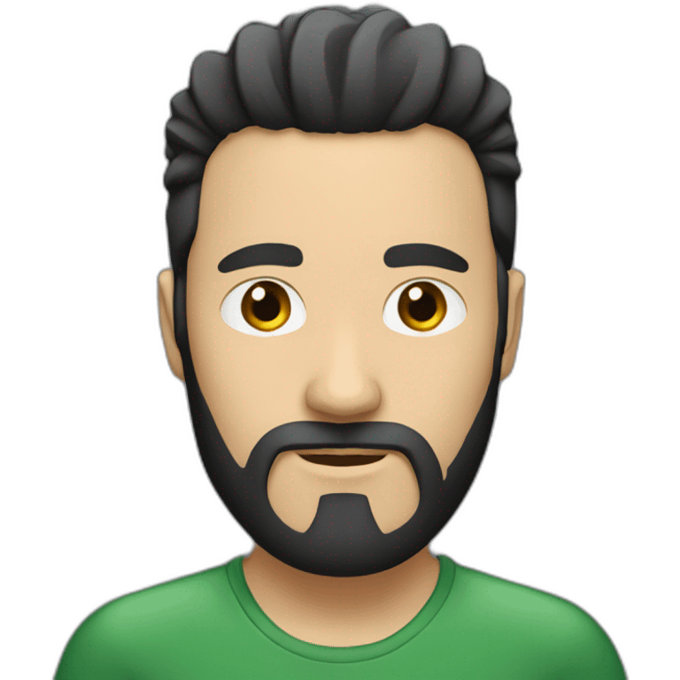 white-man-with-black-hair-mohawk-and-long-black-beard emoji