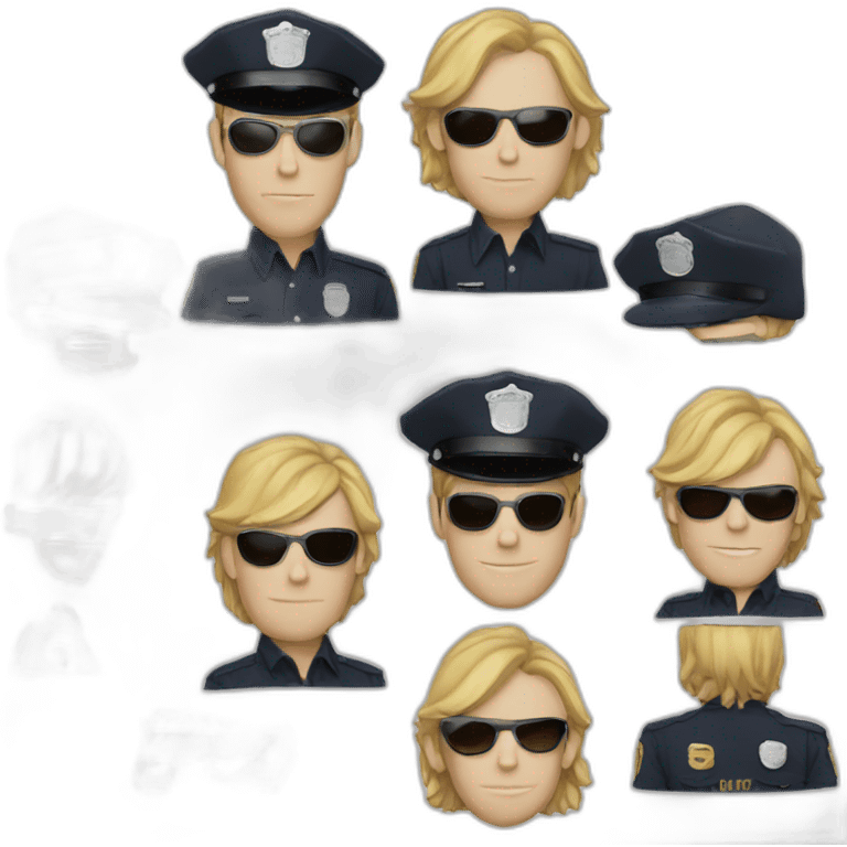 The police banda de rock emoji