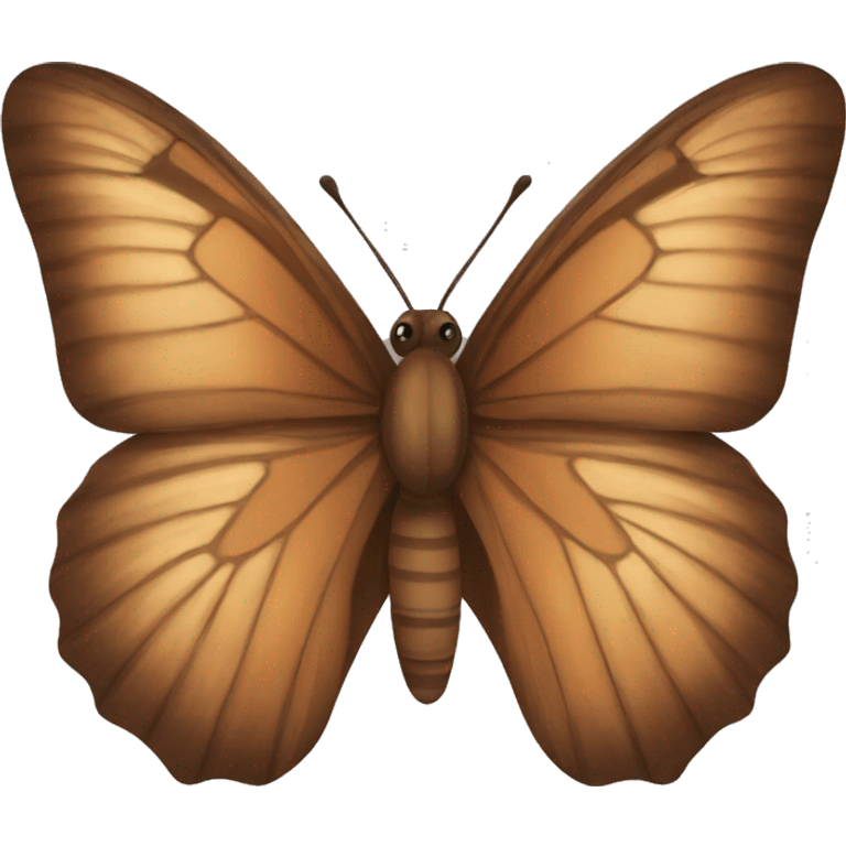 Brown butterfly emoji