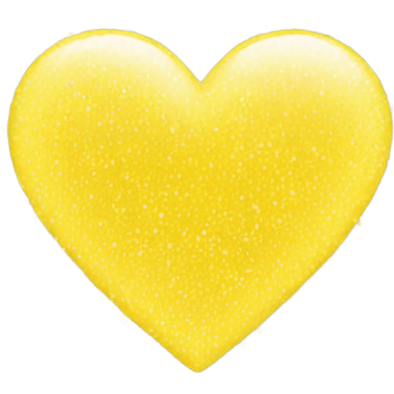 Yellow sparkles heart emoji