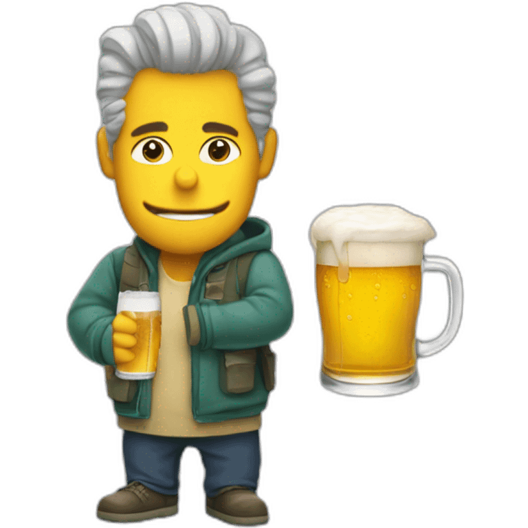 Omer simson drink beer emoji