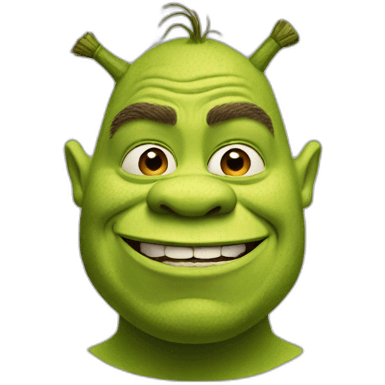 Green Shrek emoji