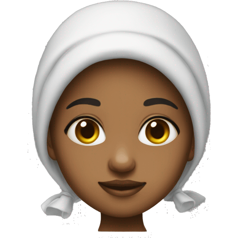 Ghetto girl with bonnet on emoji