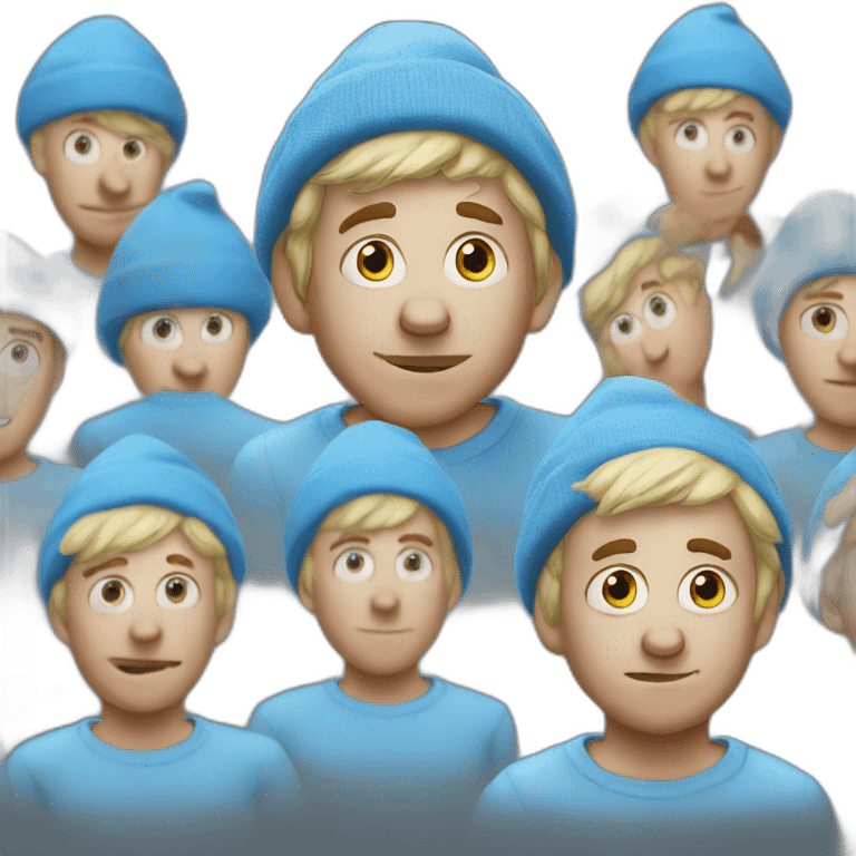 realistic smurf meme emoji