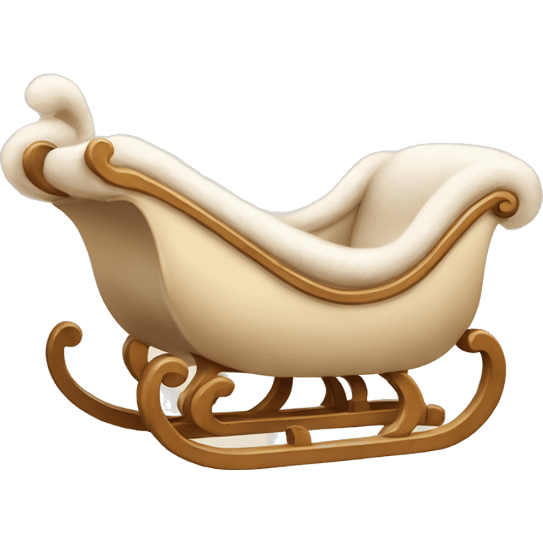 Beige sleigh ￼ emoji