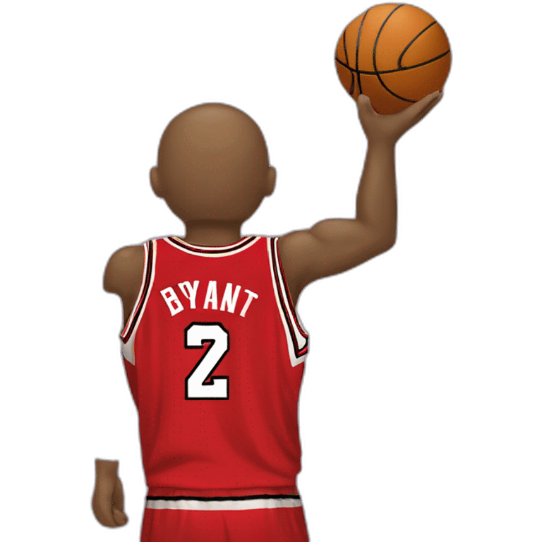 kobe bryant weared chicago bulls jersey emoji