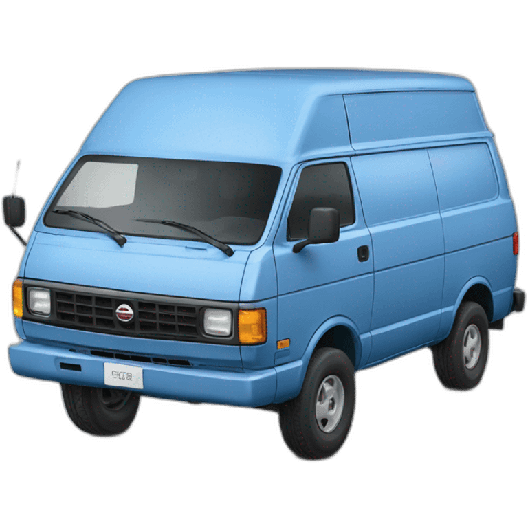 NISSAN BLUE 1986 VAN PRAIRIEE emoji