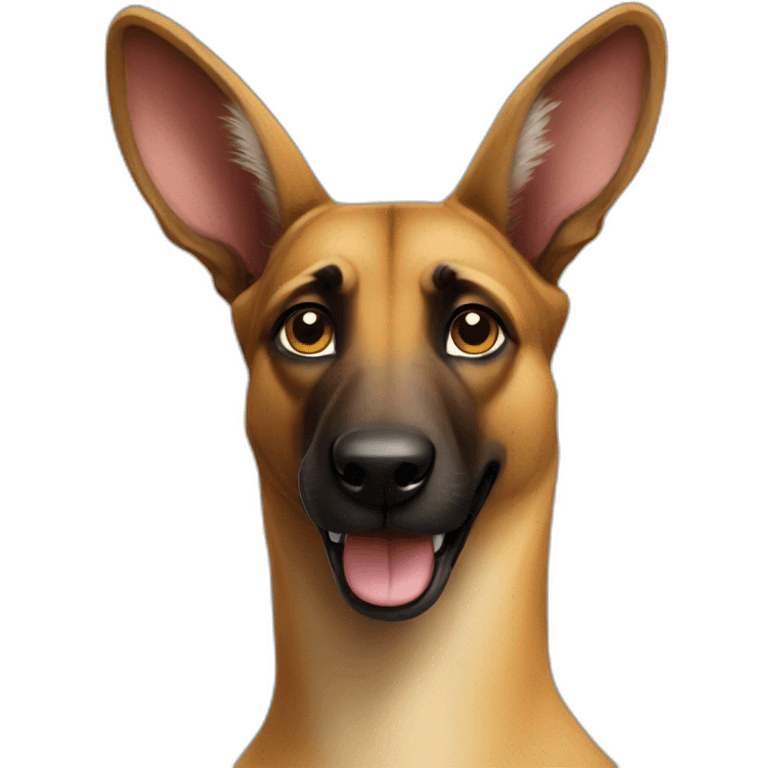 Malinois kangaroo emoji