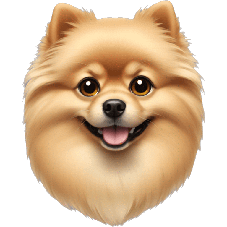 Short hair blonde Pomeranian  emoji