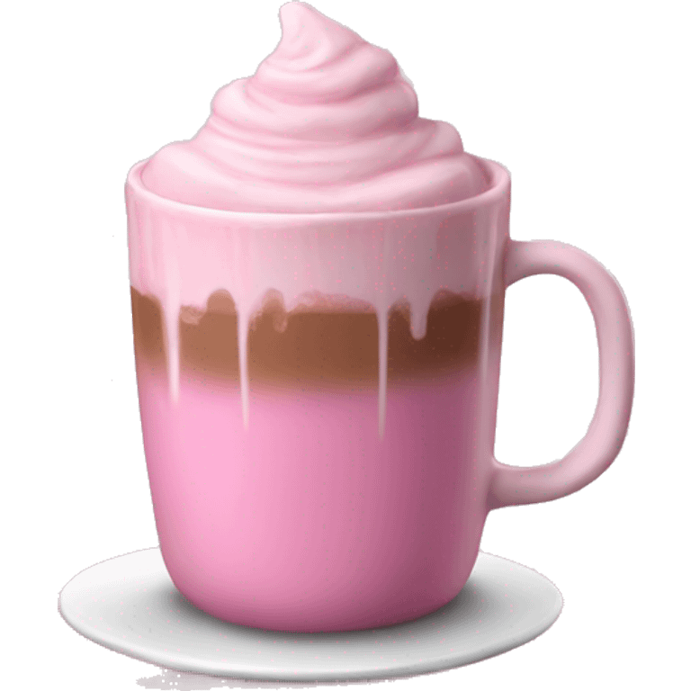 pink hot chocolate emoji