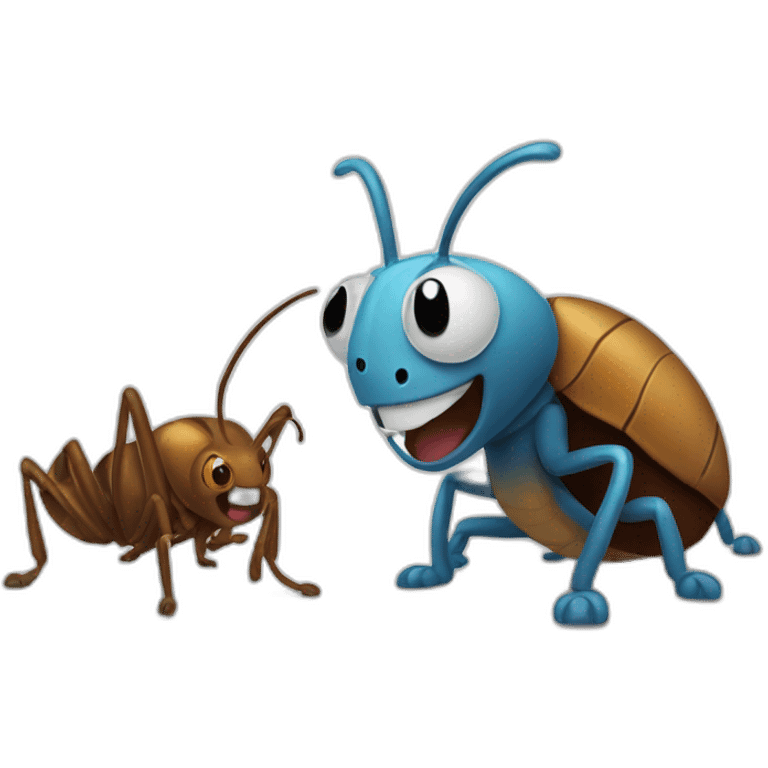 Oggy and cockroaches emoji