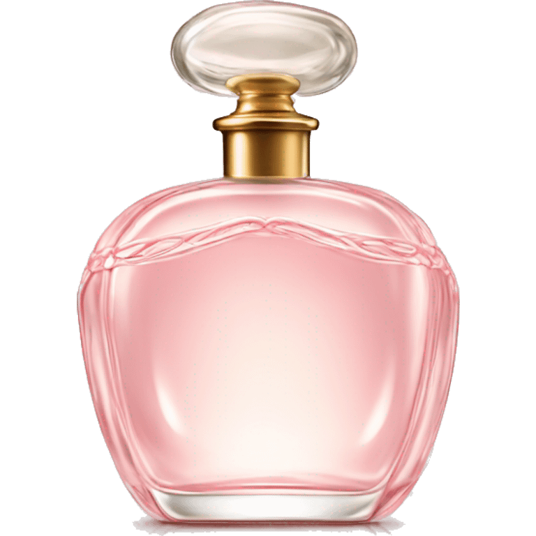 Delicate vintage light pink perfume bottle emoji