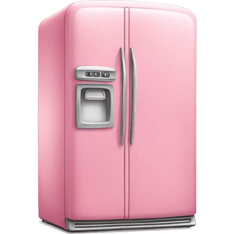 Realistic pink vintage fridge  emoji