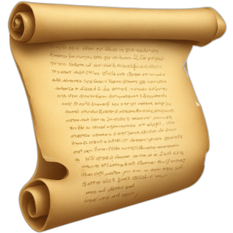 written scroll emoji