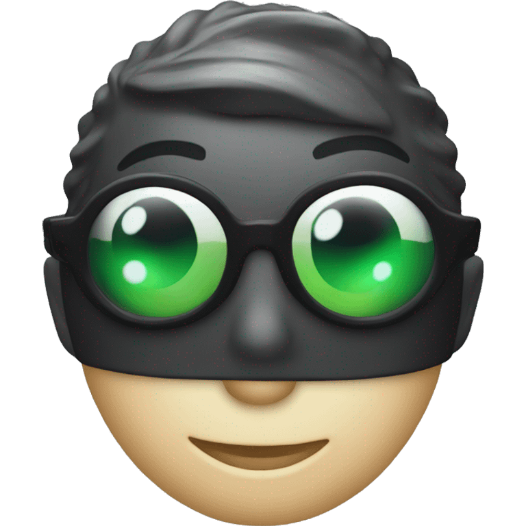 Gant latex noir emoji