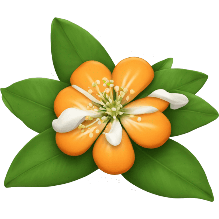 Orange blossom flower emoji