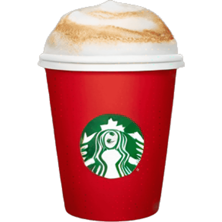 red starbucks cup emoji