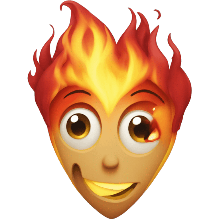 Un coeur qui est en flamme emoji