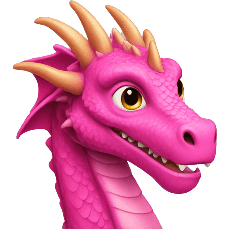 Pink dragon  emoji