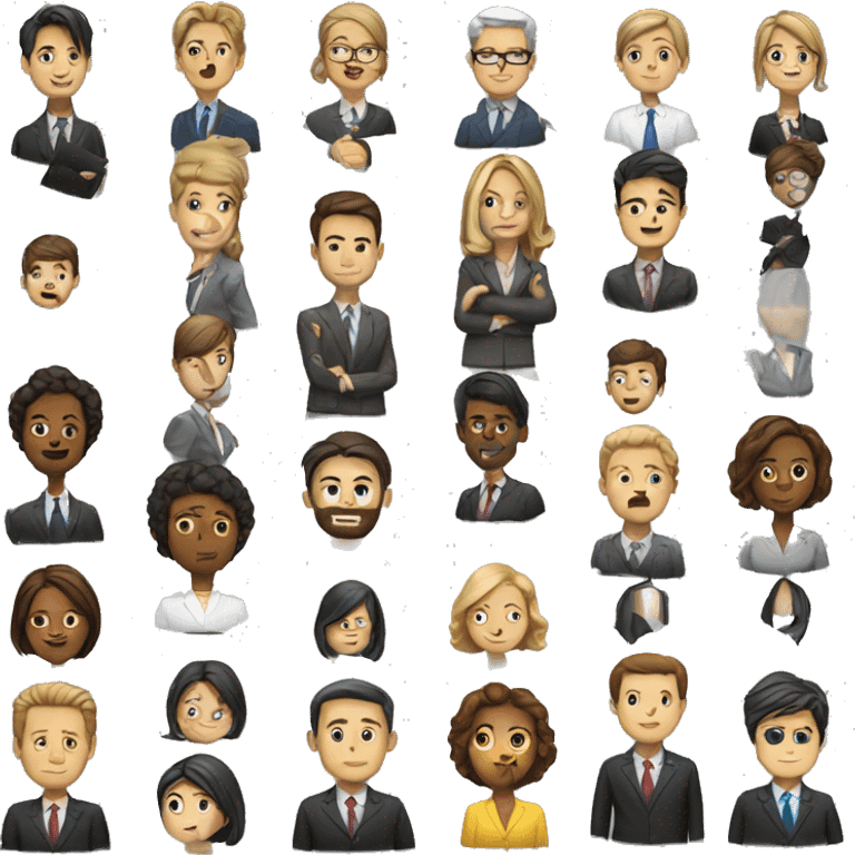 male and female lawyers 3 people group emoji