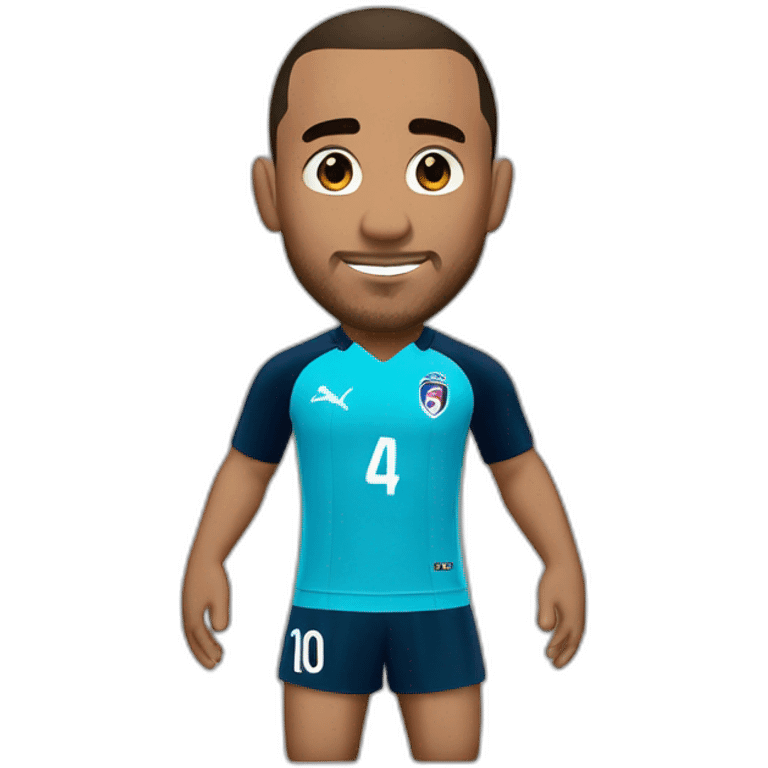 Dimitri Payet avec le maillot de paris emoji