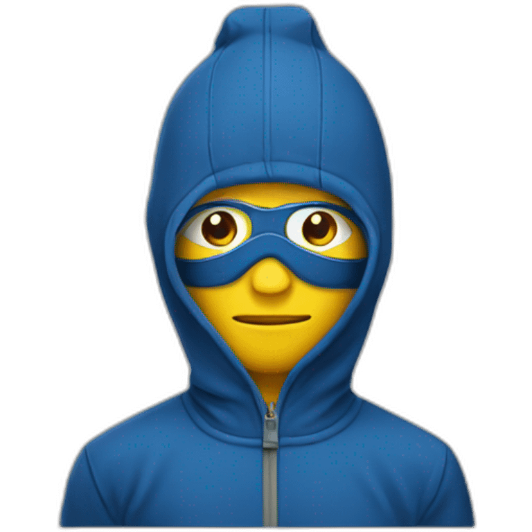 Homme cagoule emoji