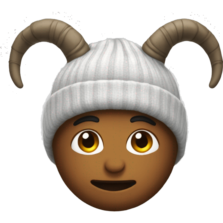 Beanie with horns emoji