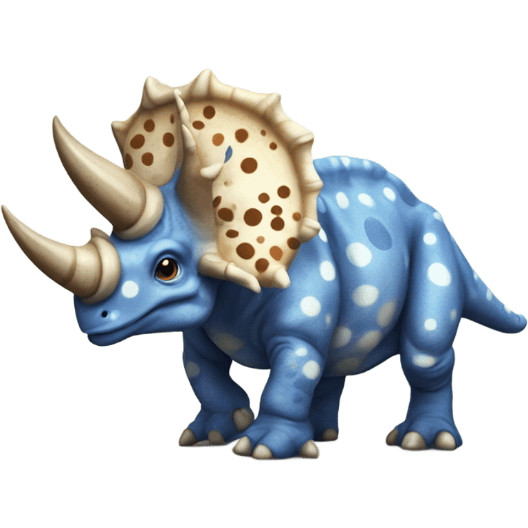 Triceratops with spots emoji