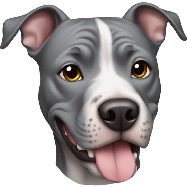 Grey pitbull  emoji