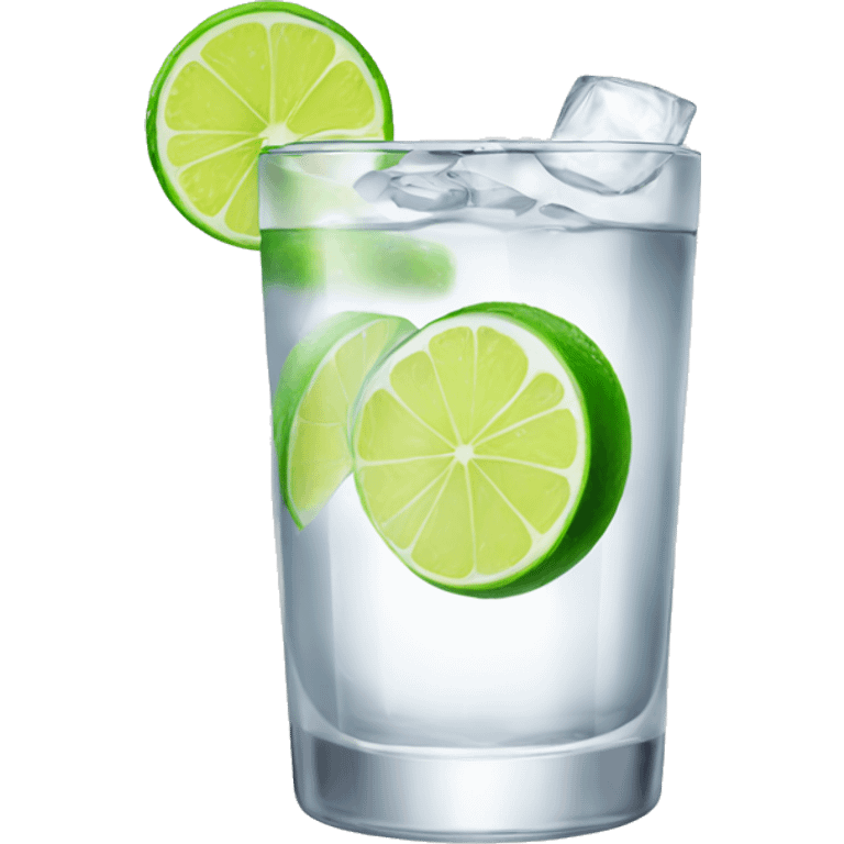 Vodka with soda and lime  emoji