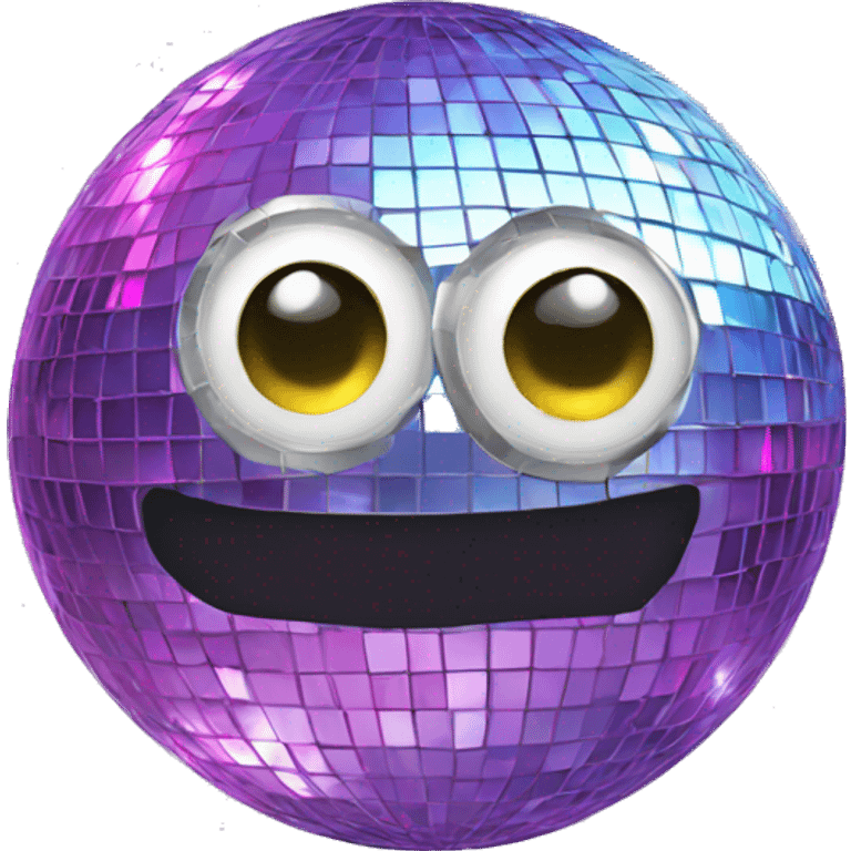 disco ball that has eyes emoji