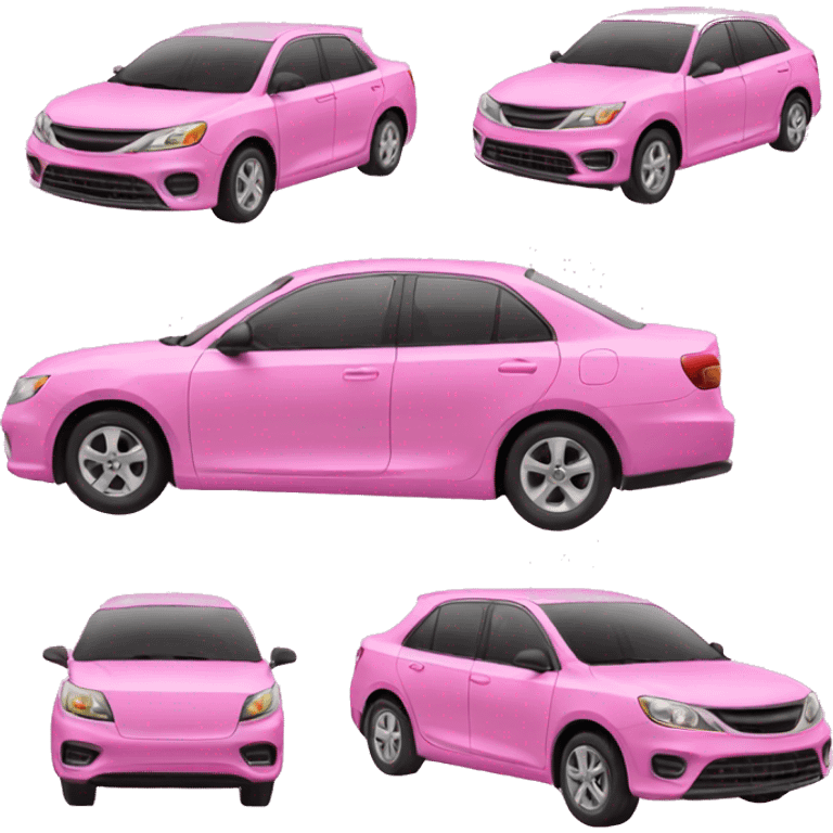 car pink emoji