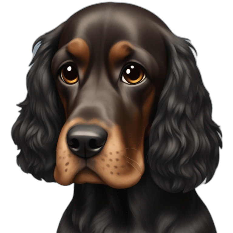 black british cocker, name is Gofret emoji