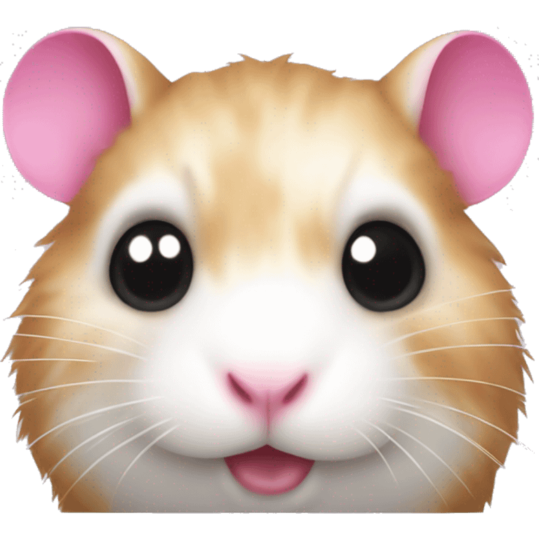 A hamster with pink claws emoji