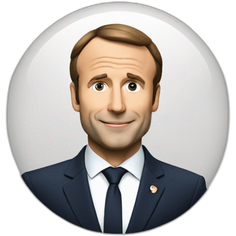 macron with bill emoji