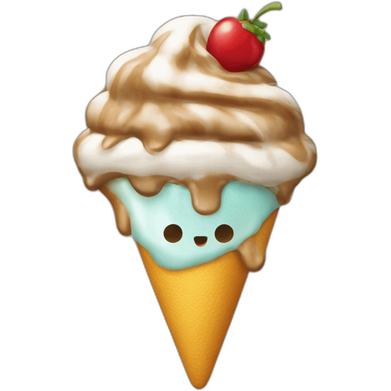 Glace poche d'aire emoji