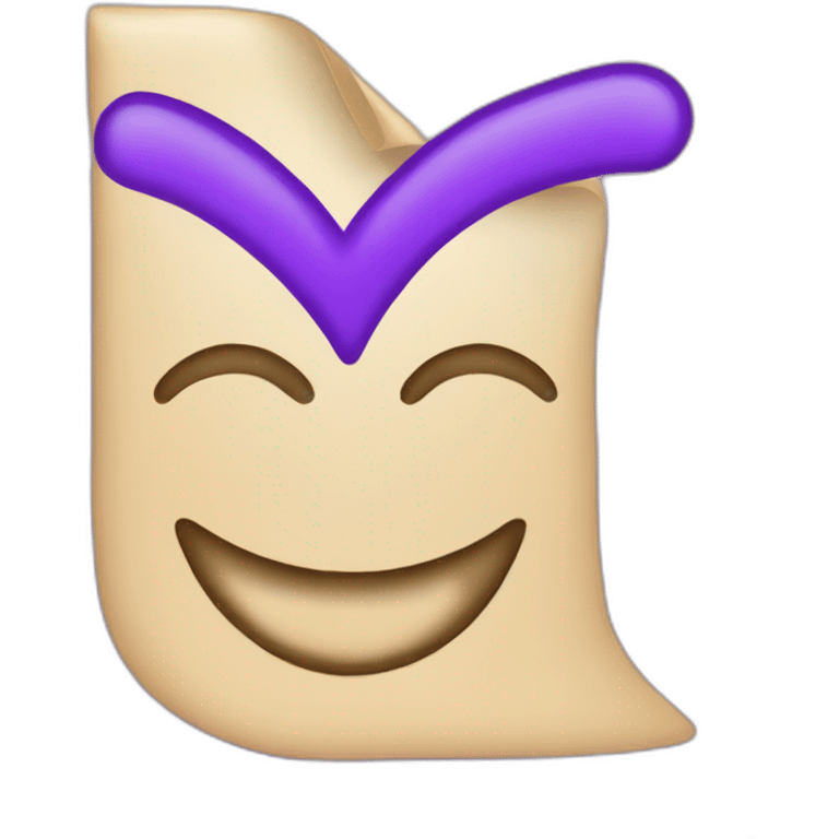 purple checkmark emoji