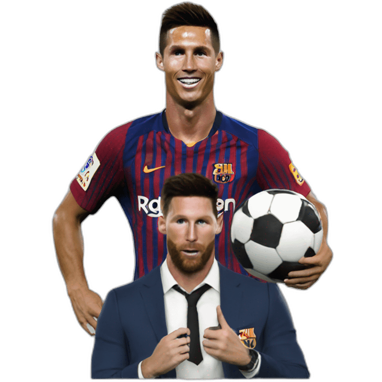 ronaldo tape messi emoji