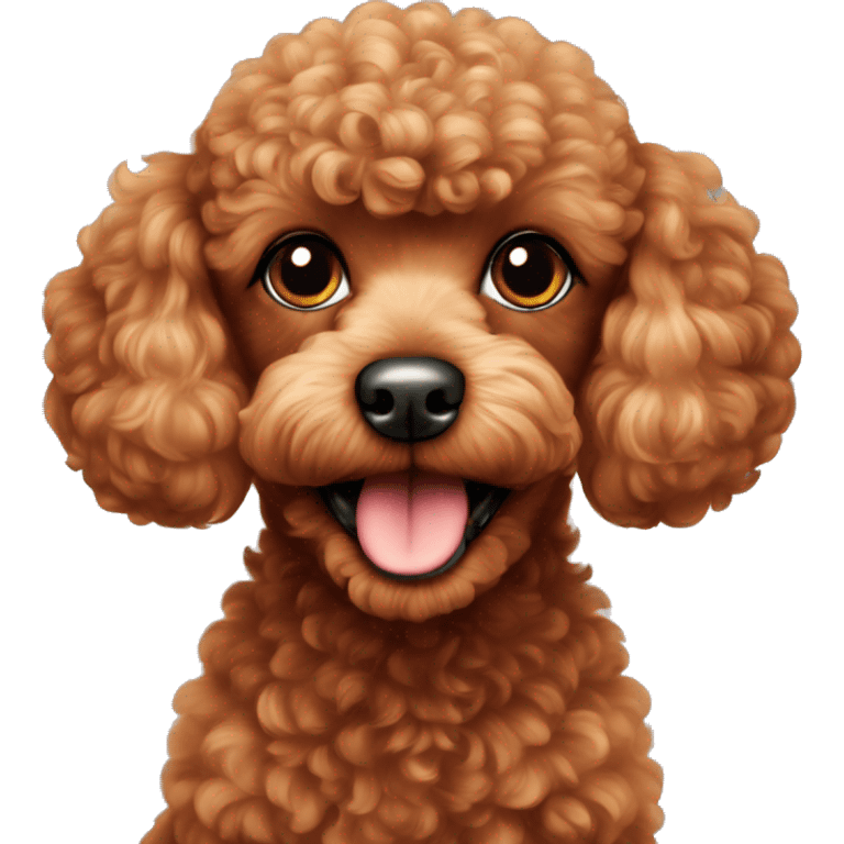 Red toy poodle emoji